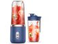 Hordozható Smoothie készítő, 400ml, USB kábeles töltés, kék színű