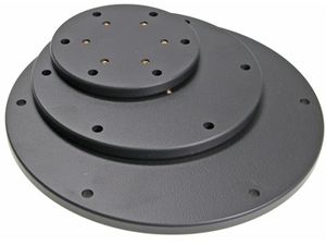 Brodit montážní podložka pro podstavec, průměr 200mm, 6 montážních otvorů, černá