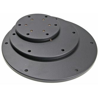 Brodit montážní podložka pro podstavec, průměr 100mm, 6 montážních otvorů, černá
