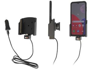 Brodit държач за Samsung Galaxy Xcover 6 Pro, без калъф, със запалка за пури/USB зареждане