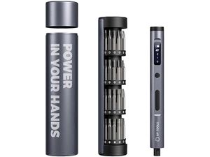 Șurubelniță electrică fără fir UF-TOOLS 62in1 cu carcasă unică, argintie, USB-C