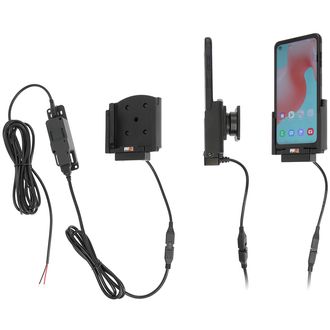 Brodit държач за Samsung Galaxy Xcover Pro SM-G715, скрито зареждане, POGO конектор