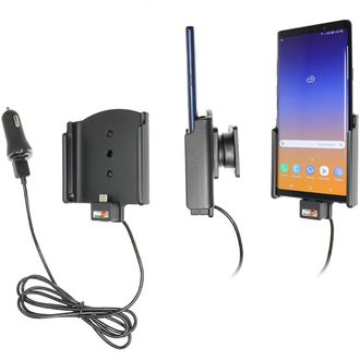 Brodit държач за кола за Samsung Galaxy Note 9 без калъф, със запалка/USB зареждане