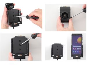 Brodit държач за Samsung Galaxy Xcover 5, скрито зареждане, POGO конектор
