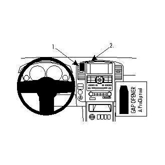 Brodit ProClip montážní konzole pro Nissan Pathfinder 08-12, POUZE pro tovární navigaci, na střed