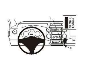 Brodit ProClip pro Citroen Berlingo Family/Transport/Peugeot Partner 08-18 (jen automat), na střed