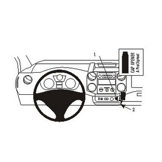 Brodit ProClip pro Citroen Berlingo Family/Transport/Peugeot Partner 08-18 (jen automat), na střed