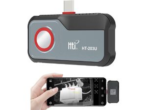 Termograf Hti 203U și termograf pentru telefon mobil, IR 256x192, WiFi