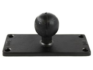 RAM Mounts obdélníkový úchyt na šrouby nebo vruty, 5 x 12,7 cm, s kulovým čepem 1,5",RAM-202U-25