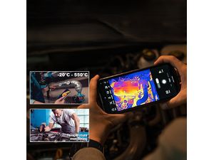 Termograf Hti 203U și termograf pentru telefon mobil, IR 256x192, WiFi