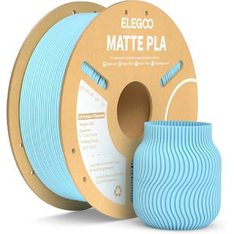 ELEGOO PLA MATTE -1.75mm-1KG-Cardboard Spool-Ice Blue