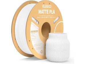 ELEGOO PLA MATTE -1.75mm-1KG-Cardboard Spool-Matte White