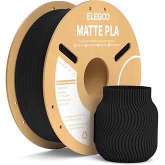 ELEGOO PLA MATTE -1.75mm-1KG-Cardboard Spool-Matte Black