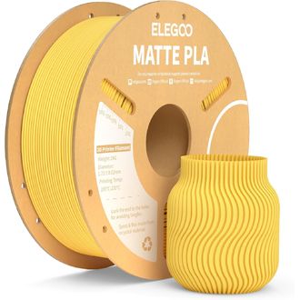 ELEGOO PLA MATTE -1.75mm-1KG-Cardboard Spool-Sunshine Yellow