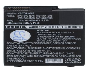 Akkumulátor Toshiba Portege 2010, Portege 2000, Portege R100, Portege R200, 1600 mAh, Li-Ion akkumulátorokhoz