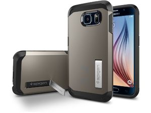 Spigen pouzdro Tough Armor pro Samsung Galaxy S6, šedá
