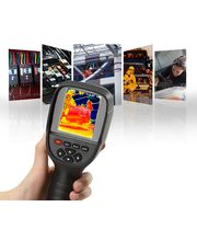 Hti 18+ ръчна термовизионна камера с инфрачервена резолюция 256x192, -20-550°C