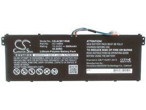 Akku für Acer Aspire E3-111, E3-721 (entspricht AC14B18K), 3000mAh