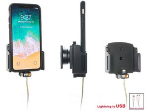 Brodit suport auto pentru Apple iPhone 11/XR/Xs/X în cazul, nast. cu inel de fixare pentru cablu Lightning