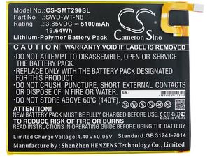 Baterie pentru Samsung Galaxy Tab A 8.0 2019, Samsung Sm-T290 (eq. Samsung SWD-WT-N8), 5100 mAh