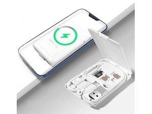 Remax cestovní sada kabelů a redukcí s 15W bezdrátovým nabíjením