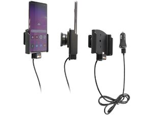Brodit suport auto pentru Samsung Galaxy S10+ fără carcasă, cu brichetă/încărcare USB