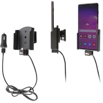 Brodit držák do auta na Samsung Galaxy S10+ bez pouzdra, s nabíjením z cig. zapalovače/USB