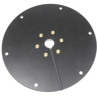 Brodit montážní podložka pro podstavec, průměr 200mm, 6 montážních otvorů, černá