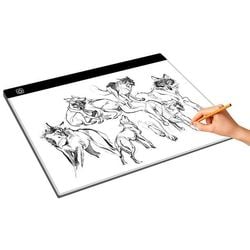 Duża podświetlana tablica do rysowania, rozmiar A3 - 40x33 cm