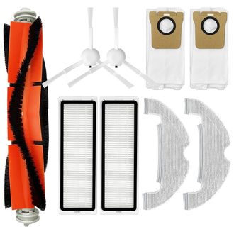 Комплект четки, филтри, мопове и торбички за Xiaomi Mi Robot Vacuum Mop 2 Ultra, Dreame Z10 Pro, L10 Plus