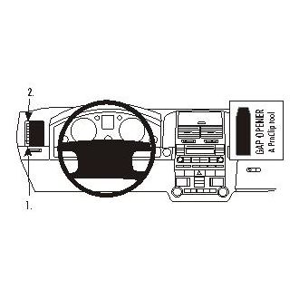 Brodit ProClip montážní konzole pro Volkswagen Touareg 03-09, vlevo