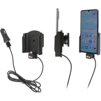 Brodit držák do auta na Huawei P30 bez pouzdra, s nabíjením z cig. zapalovače/USB