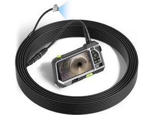 Endoscop Teslong NTS500 cu ecran IPS de 5", sondă de 7,6 mm, lentilă cu unghi larg, cablu de 15 m