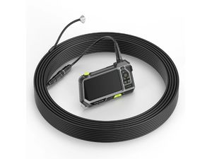 Endoscop Teslong NTS500 cu ecran IPS de 5", sondă de 7,6 mm, lentilă cu unghi larg, cablu de 15 m