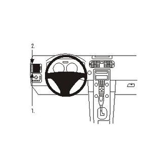 Brodit ProClip pro Volvo C30 07-15/C70 06-15/S40 04-12/V50 04-12, vlevo