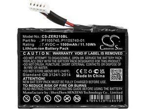 Baterie pentru Zebra Zq200, Zq210 și altele, 1500 mAh, Li-Ion