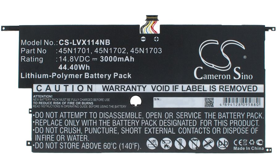 Baterie pentru Lenovo Thinkpad X1 Carbon 14, 3000mAh