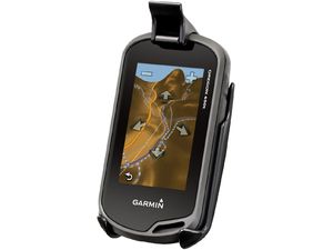 RAM Mounts Halterung für Garmin Oregon 600, 650, Approach G5, Oregon 200, 300, 400, 450, 550 am Motorrad am Lenker an Brems/-Kupplungshebelhülse, Montage RAM-B-174
