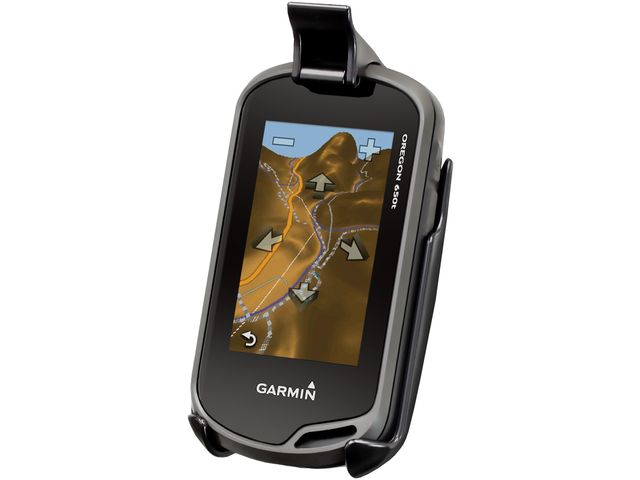 Inhalt des Pakets RAM Mounts Halterung für Garmin Oregon 600, 650, Approach G5, Oregon 200, 300, 400, 450, 550 am Motorrad am Lenker an Brems/-Kupplungshebelhülse, Montage RAM-B-174