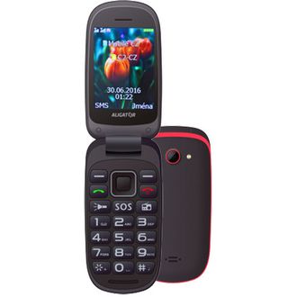 Aligator V400 Dual SIM,černá/červená