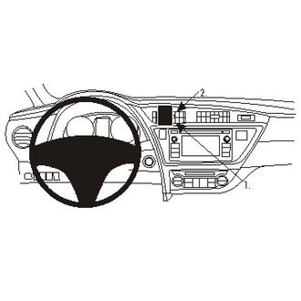 Brodit Монтажна скоба ProClip за Toyota Auris 13-15, в центъра