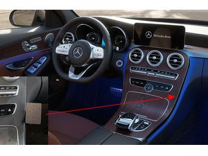 Brodit ProClip Mercedes Benz C-Class (180-320) 15-21 (само автоматичен, само дървен панел), на централния панел