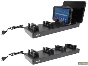 Brodit настолно зарядно устройство за Samsung Galaxy Tab Active Pro/3/2 в калъф Otterbox uniVERSE, 4 таблета