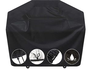 Mobilly capac pentru grătar 145x61x117cm, exterior, negru