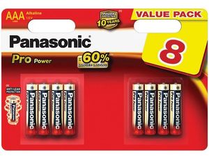 Panasonic Alkalické baterie - Pro Power AAA 1,5V balení - 8ks