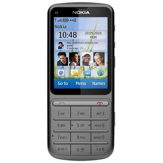Nokia C3-01.5 (Touch and Type) Meleg szürke