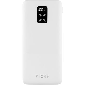 FIXED Zen 10 powerbank cu afișaj LCD și ieșire PD 20W, 10000 mAh, alb