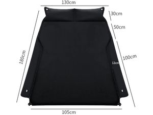 Mobilly saltea de călătorie pentru portbagaj, autoflabilă, 180x130 cm, negru