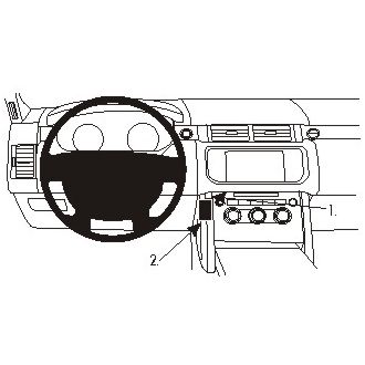 Brodit ProClip montážní konzole pro Land Rover Range Rover 13-21, na střed vlevo
