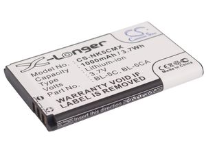 Baterie pentru Nokia E50, E60, 6230, 6230i, (ech. BL-5C) Li-Ion 1000mAh, ambalaj deteriorat